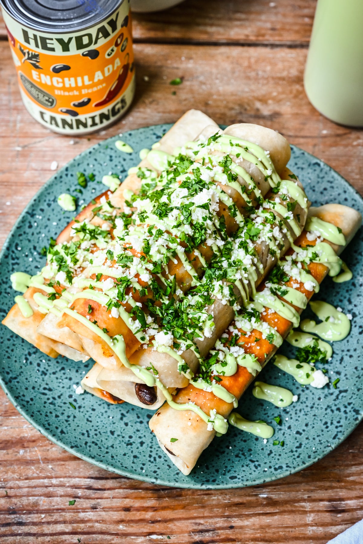 Crowded Kitchen for Heyday: Enchilada Black Bean Taquitos