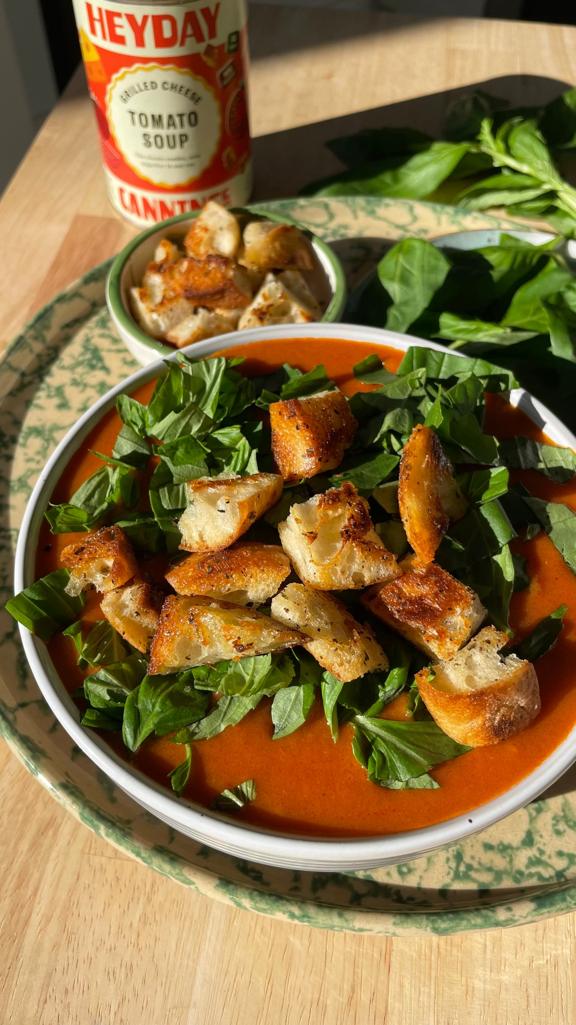 Freshly-Herbed Grilled Cheese Tomato Soup