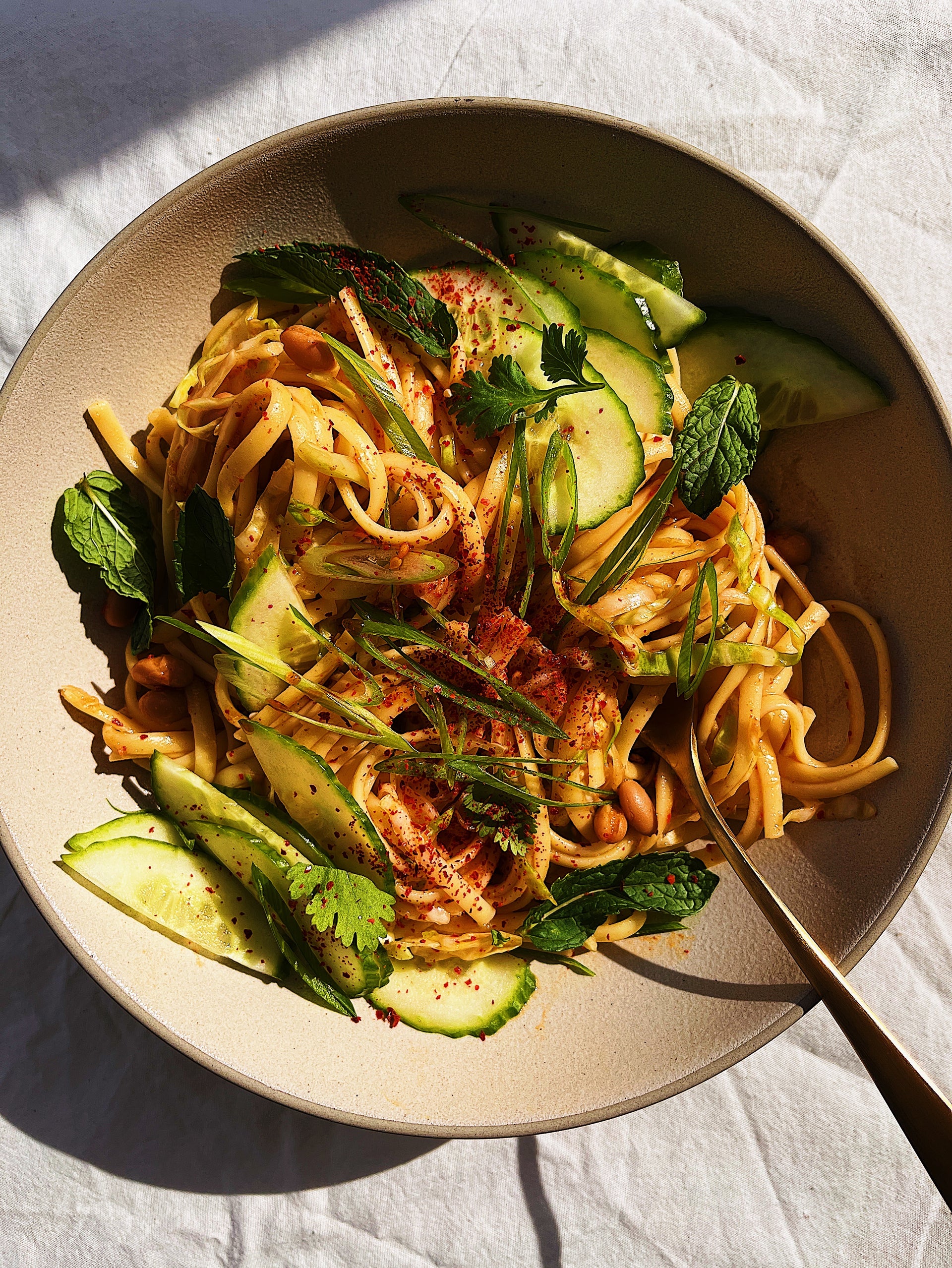 Heyday Before Payday: Kimchi Bean Noodles With Zingy Cabbage