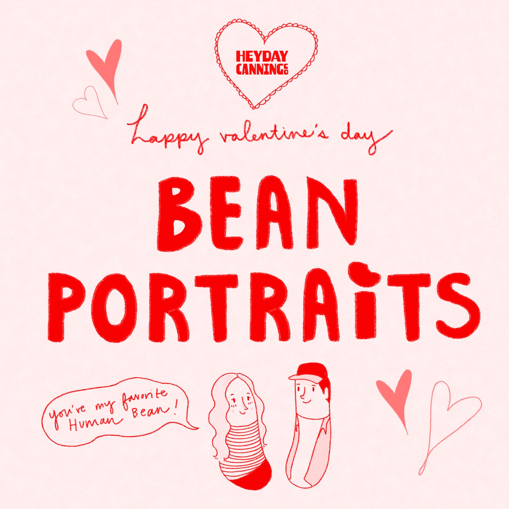 Valentine's Bean Portraits!