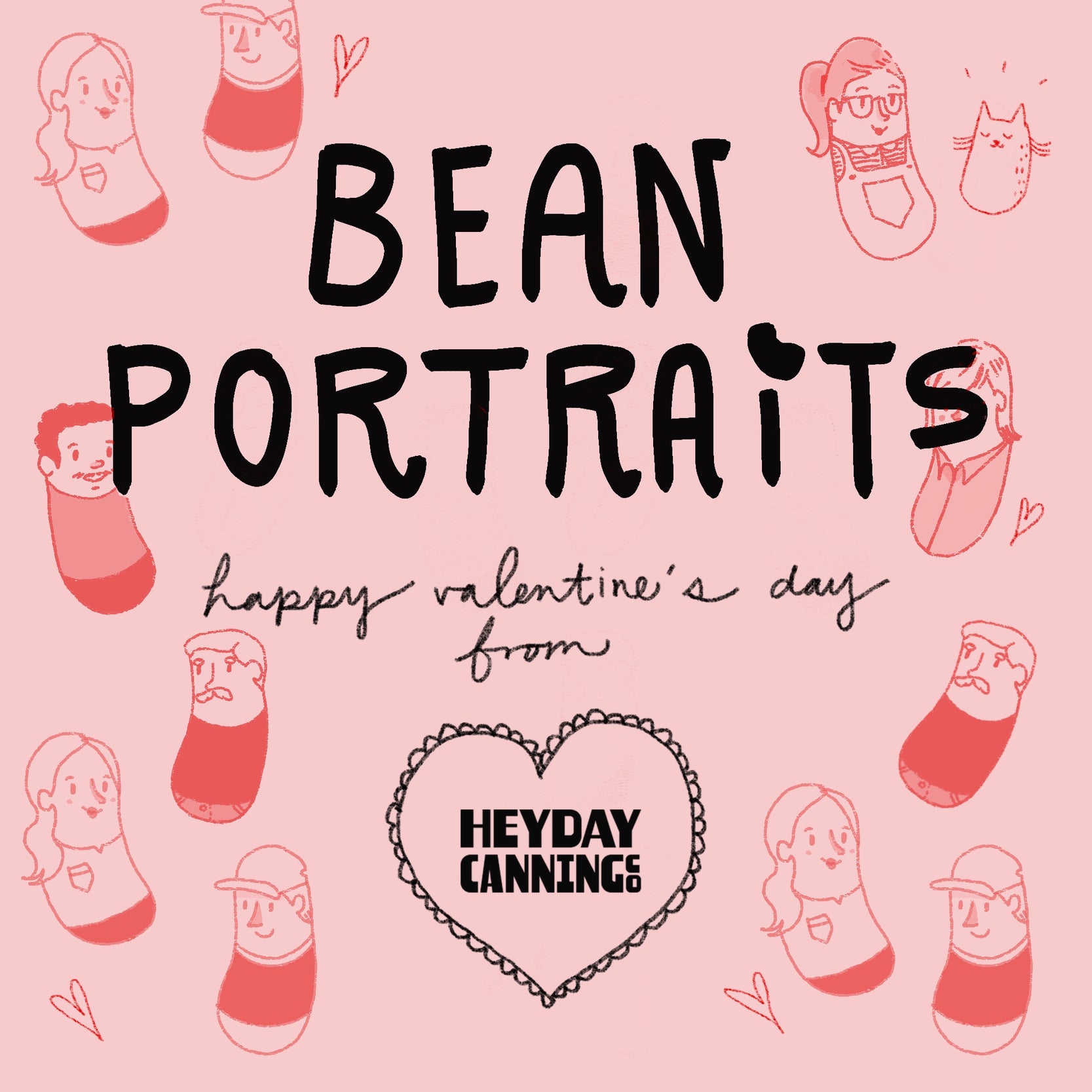 Valentine's Bean Portraits!